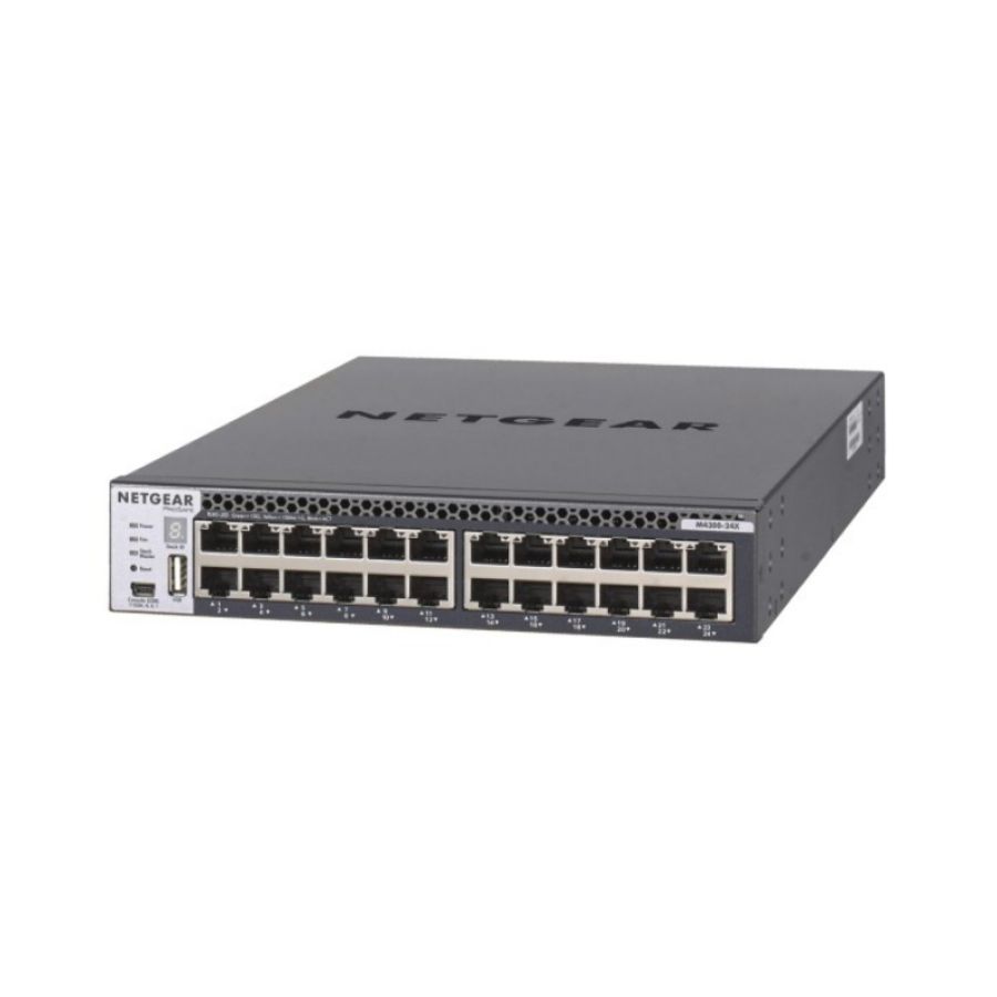 Netgear m4300-24x gestito l3 10g ethernet (100/1000/10000) 1u nero