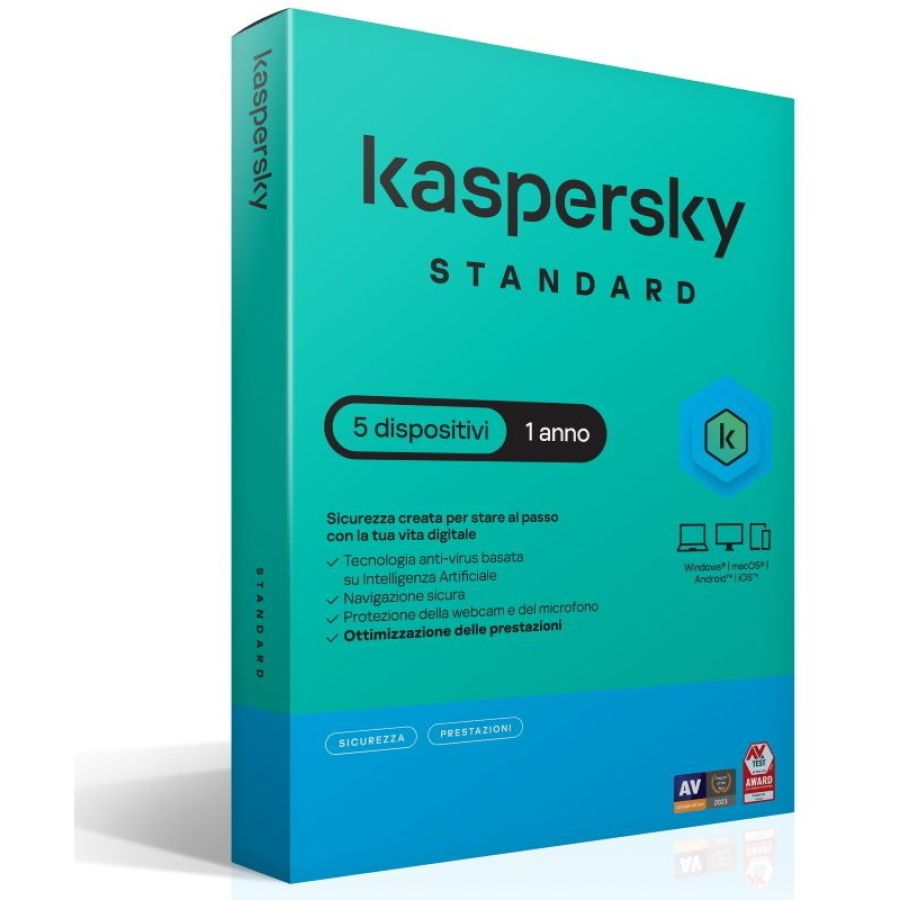 Kaspersky standard 5dev 1y superslim box