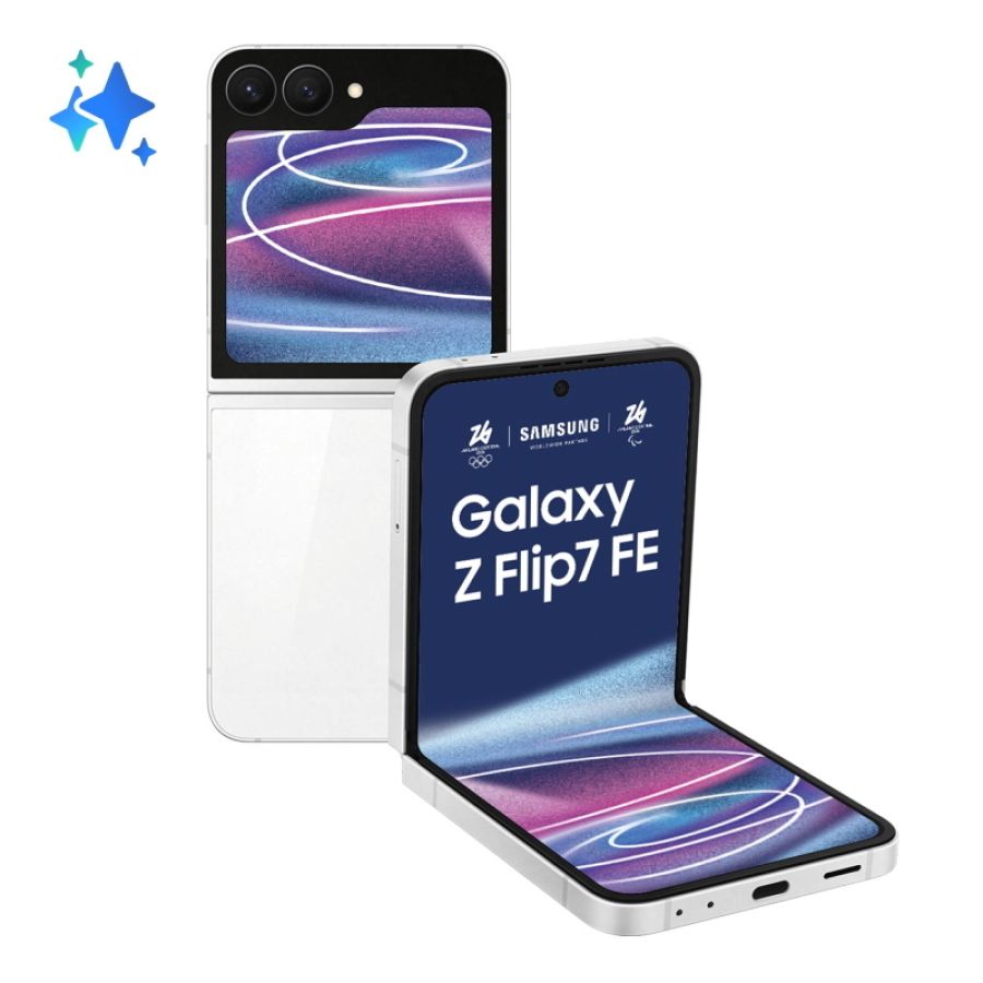 Samsung galaxy z flip7 fe smartphone ai, ram 8gb, 256gb, display 3,4\ super amoled/6,7\ dynamic amoled 2x, fotocamera 50mp,