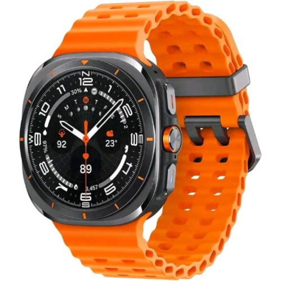 Samsung l705 galaxy watch ultra 2025 4g lte 47mm smartwatch 1.47 amoled cassa in titanio vetro in zaffiro 10 atm 4g lte nfc titanio arancio