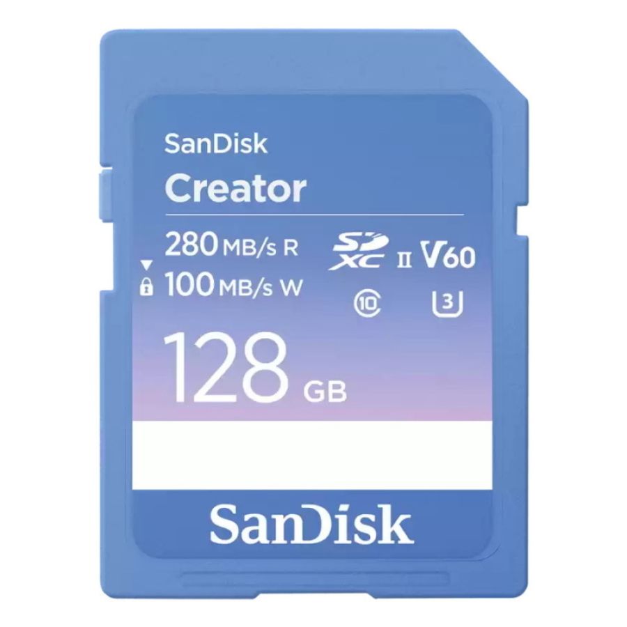 Sandisk creator 128 gb sdxc uhs-ii classe 10