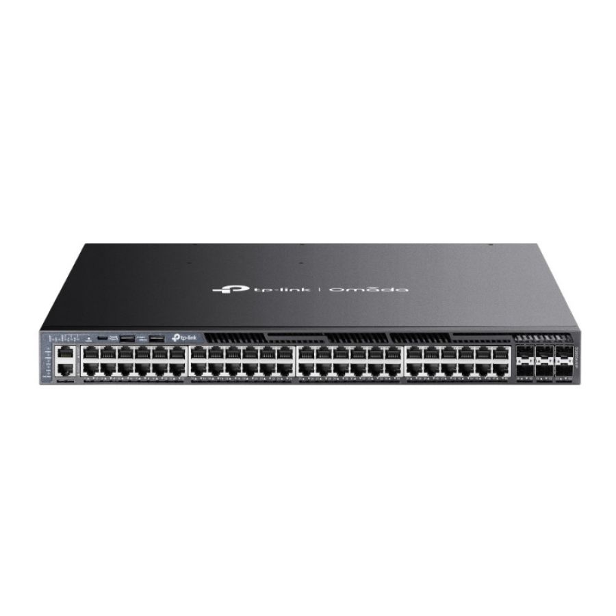 Tp-link omada sg6654xhp switch di rete gestito l3 gigabit ethernet (10/100/1000) supporto power over ethernet (poe) 1u nero