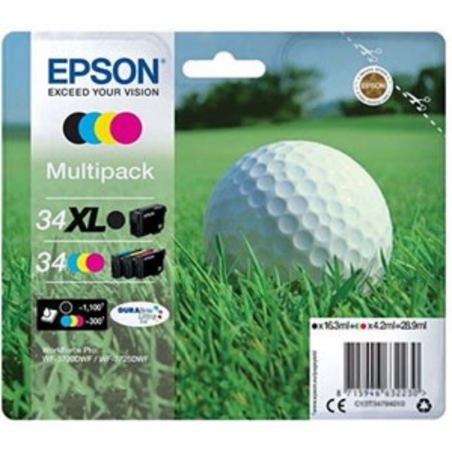 Epson golf ball t3479 cartuccia d\`inchiostro 1 pz originale nero, ciano, magenta, giallo