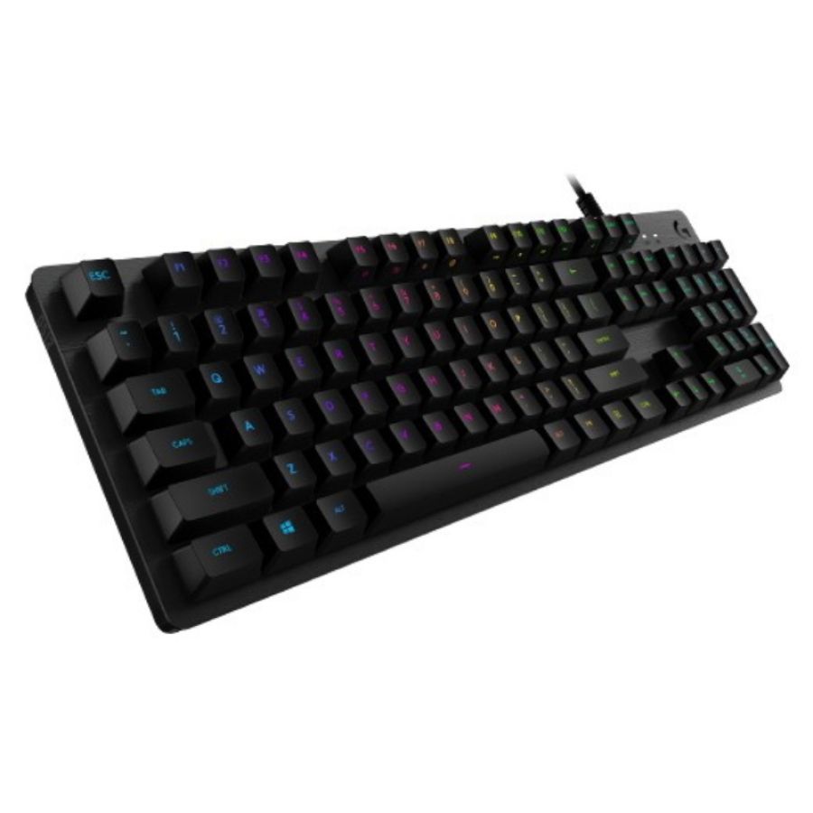 Logitech g g512 carbon lightsync rgb mechanical gaming keyboard with gx brown switches tastiera usb qwertz svizzere carbonio