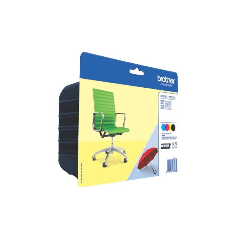 Brother lc-229xlvalbp cartuccia d\`inchiostro 4 pz originale nero, ciano, magenta, giallo