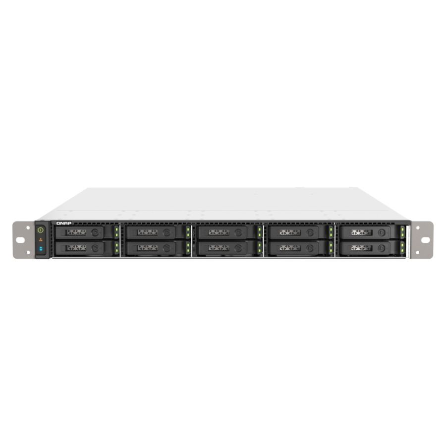 Qnap ts-h1090fu nas rack (1u) collegamento ethernet lan nero, grigio 7232p