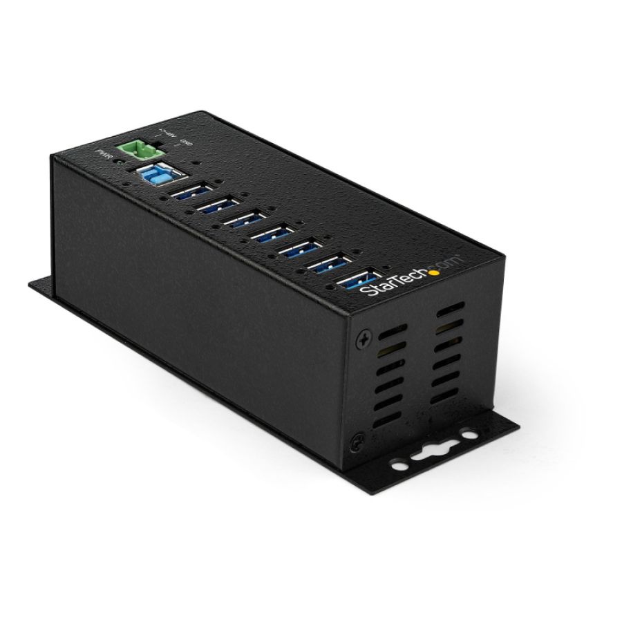 Startech.com hub usb a 7 porte con adattatore di alimentazione - protezione contro le sovratensioni - hub di trasferimento dati