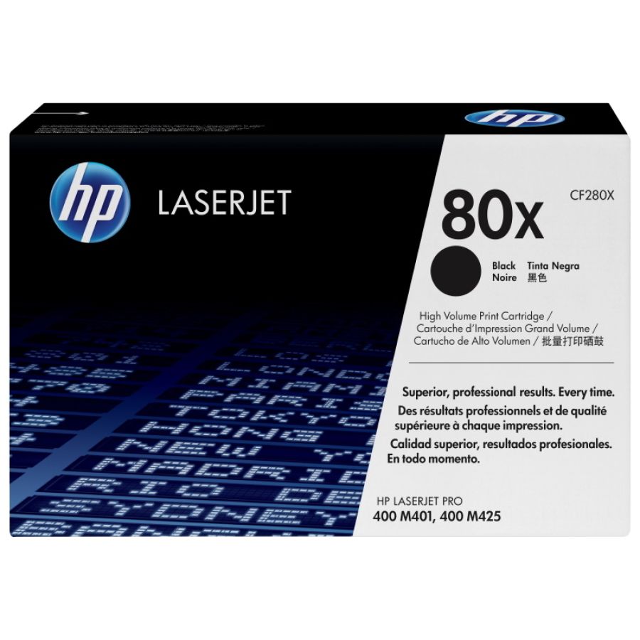Hp cartuccia toner originale nero ad alta capacità laserjet 80x