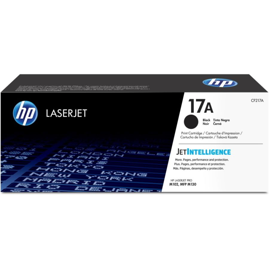 Hp cartuccia toner nero originale laserjet 17a
