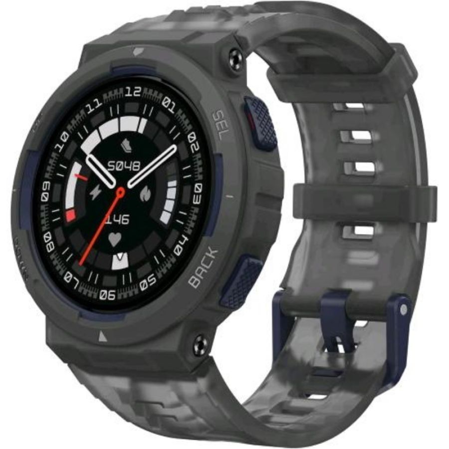 Amazfit active edge smartwatch 1.32 tft 46mm sport e fitness ai healt coach gps 10 atm italia midnight