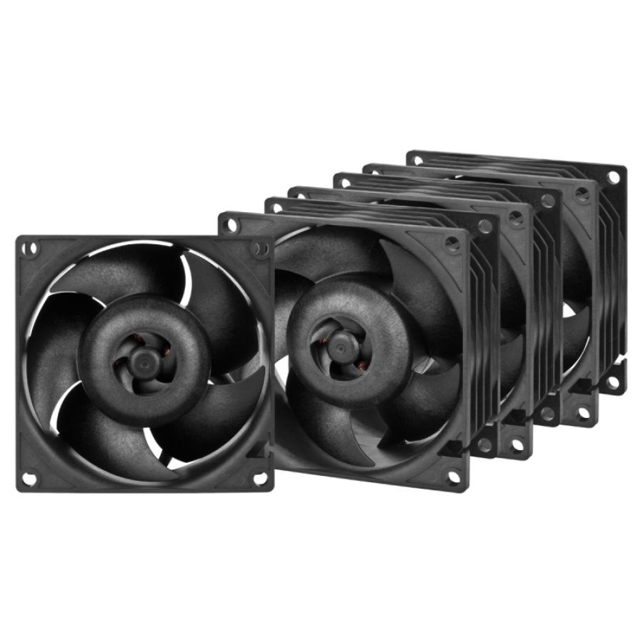 Arctic s8038-10k processore ventilatore 8 cm nero 4 pz