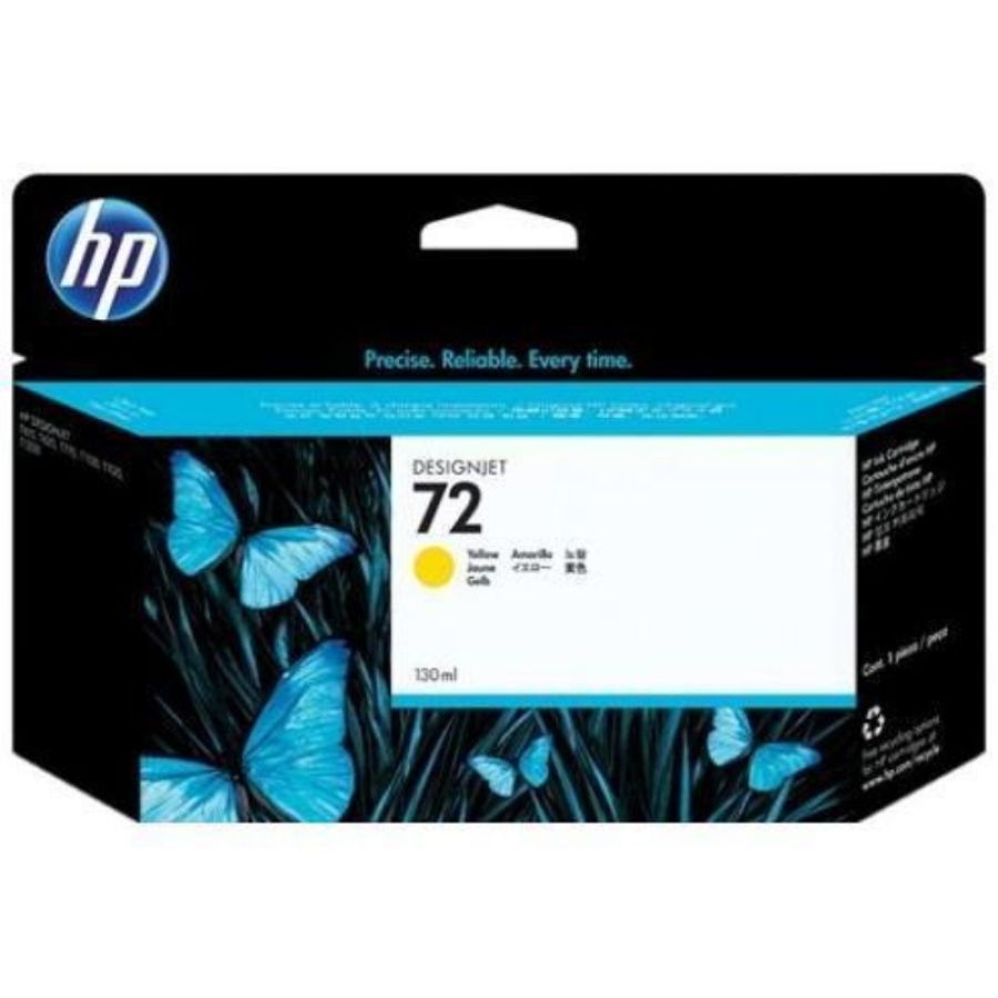 Hp cart ink 72 giallo vivera 130 ml per plotter 1100/t610