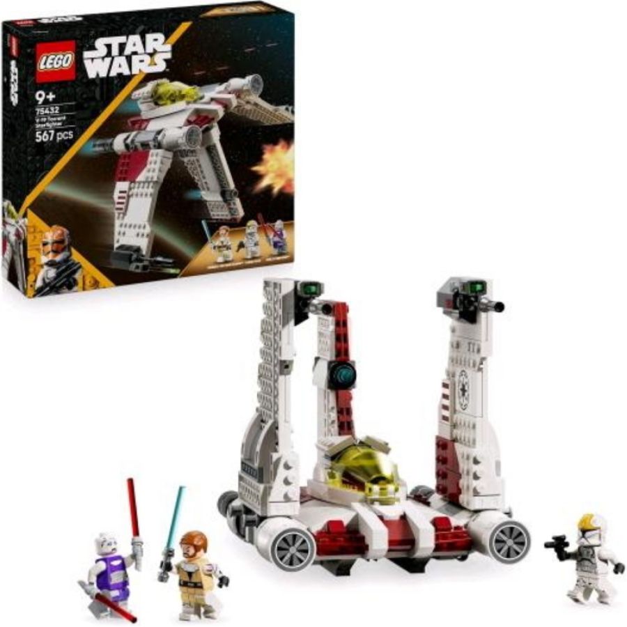 Lego star wars caccia stellare v-19 torrent astronave da costruire con 3 minifigure e spade laser