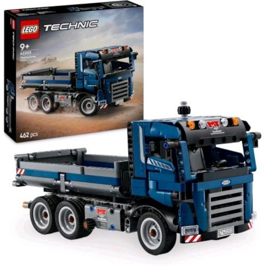 Lego technic autocarro con cassone ribaltabile modello da costruire con sterzo e funzioni