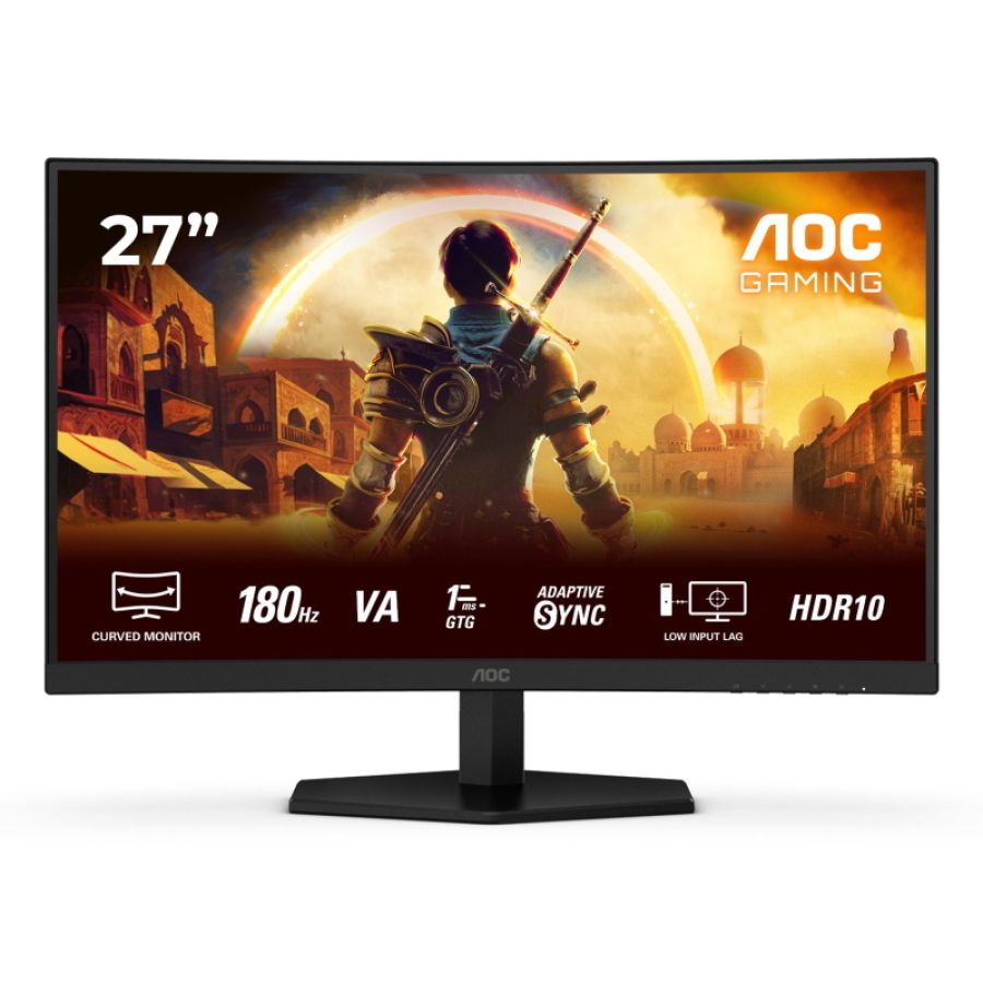 Aoc g4 c27g42e monitor pc 68,6 cm (27\) 1920 x 1080 pixel full hd led nero, rosso