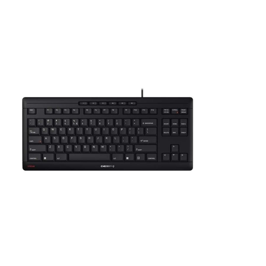 Cherry stream keyboard tkl tastiera universale usb qwerty inglese nero