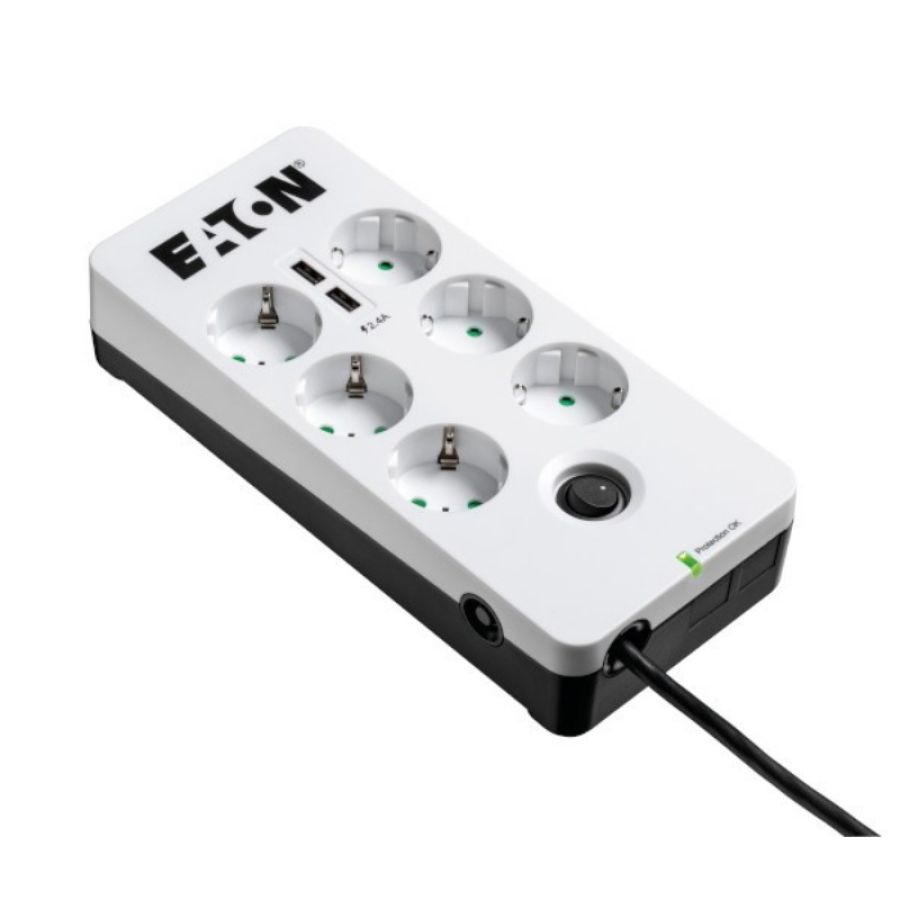 Eaton pb6ud protezione da sovraccarico nero, bianco 6 presa(e) ac 220 - 250 v 1,5 m