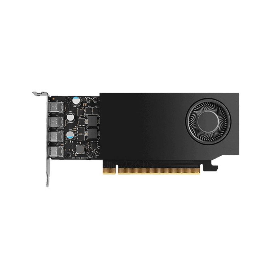 Hp vga quadro rtx a400, 4gb gddr6, pcie 4.0 16x. mini bracket, 4x mdp, staffa sff, low profile