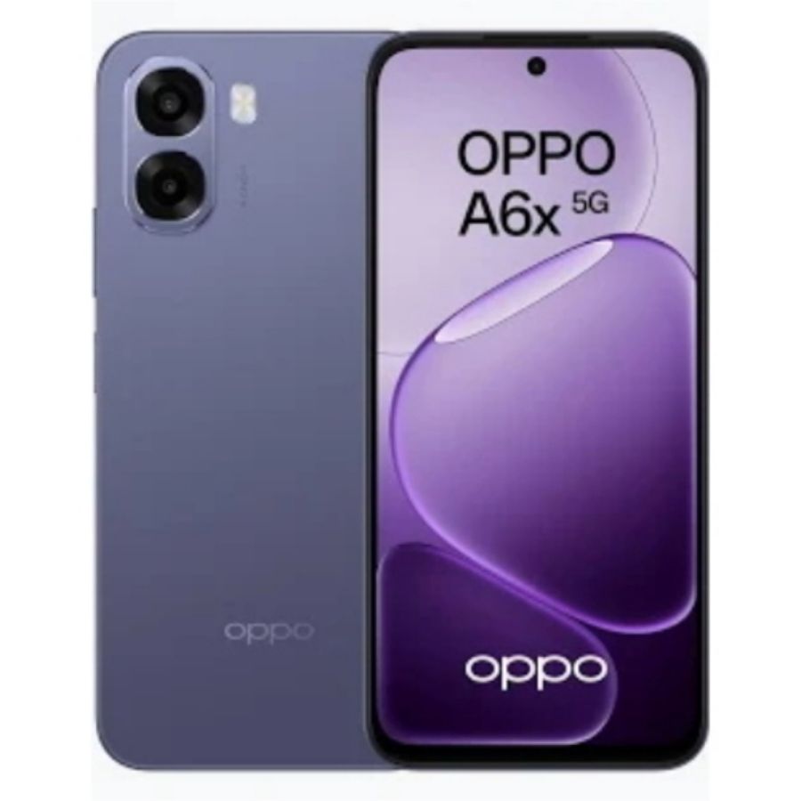 Oppo a6x dual sim 5g ai 6.75 octa core 128gb ram 4gb 5g italia black purple