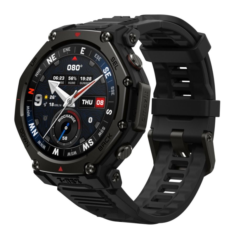 Amazfit t-rex 3 pro 3,35 cm (1.32\) amoled 44 mm digitale 466 x 466 pixel touch screen nero wi-fi gps (satellitare)
