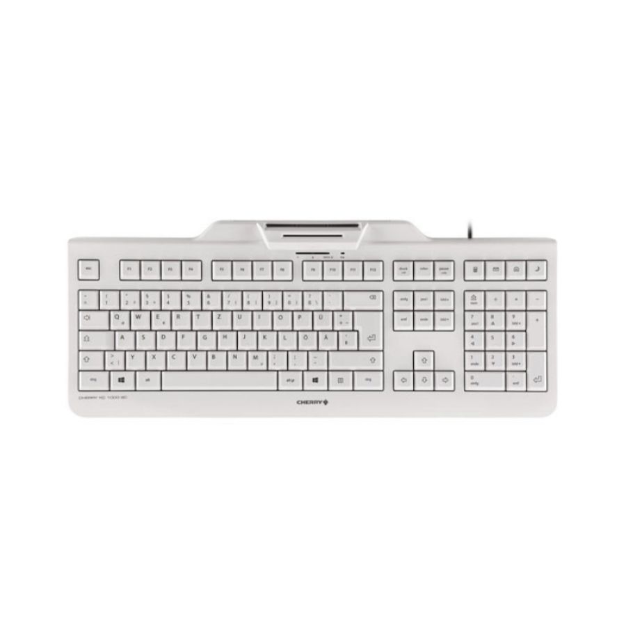 Cherry kc 1000 sc tastiera ufficio usb qwerty inglese uk grigio