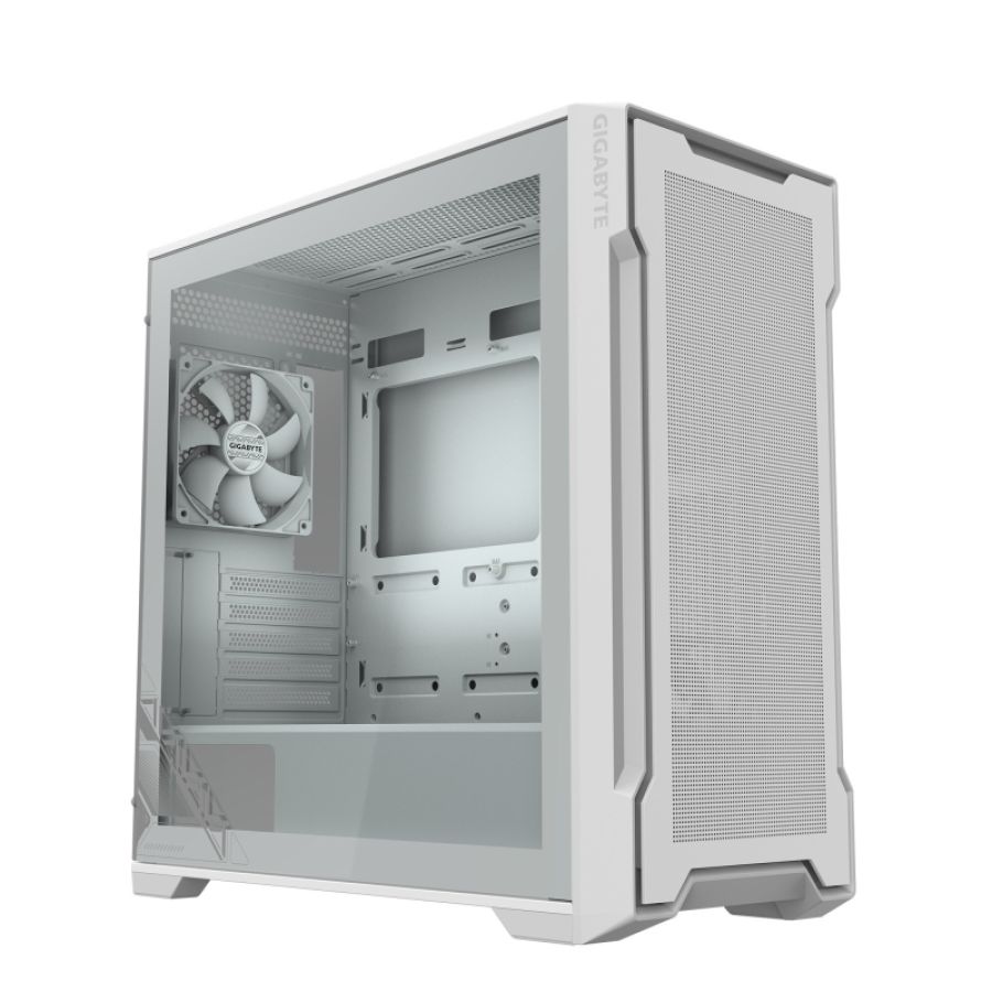 Gigabyte c102 glass midi tower bianco