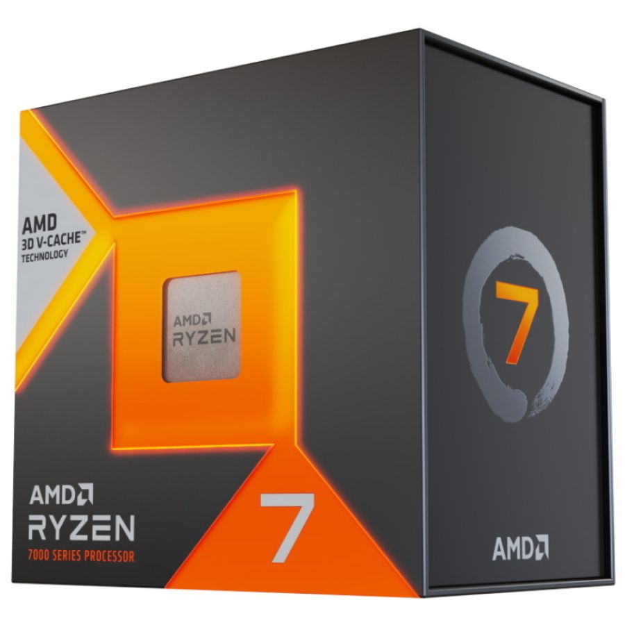 Amd cpu ryzen 7, 7800x3d, am5, 5ghz 8 core, cache 104mb, 120w, wof