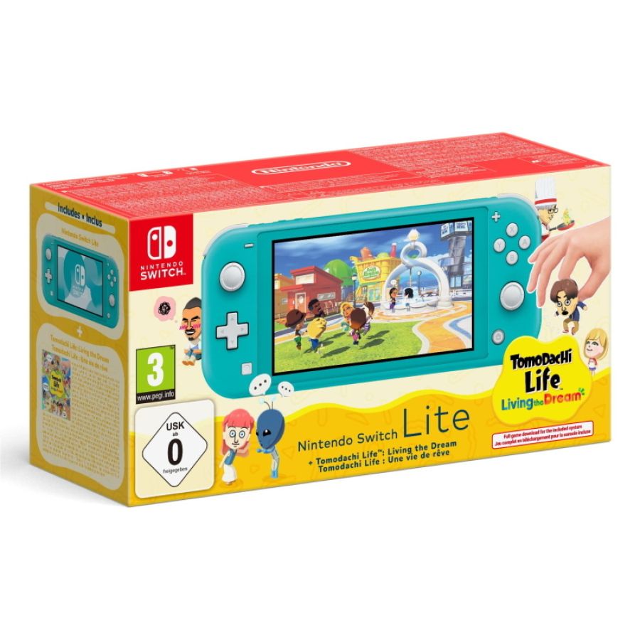 Switch lite+tomodachi life + 3mnso