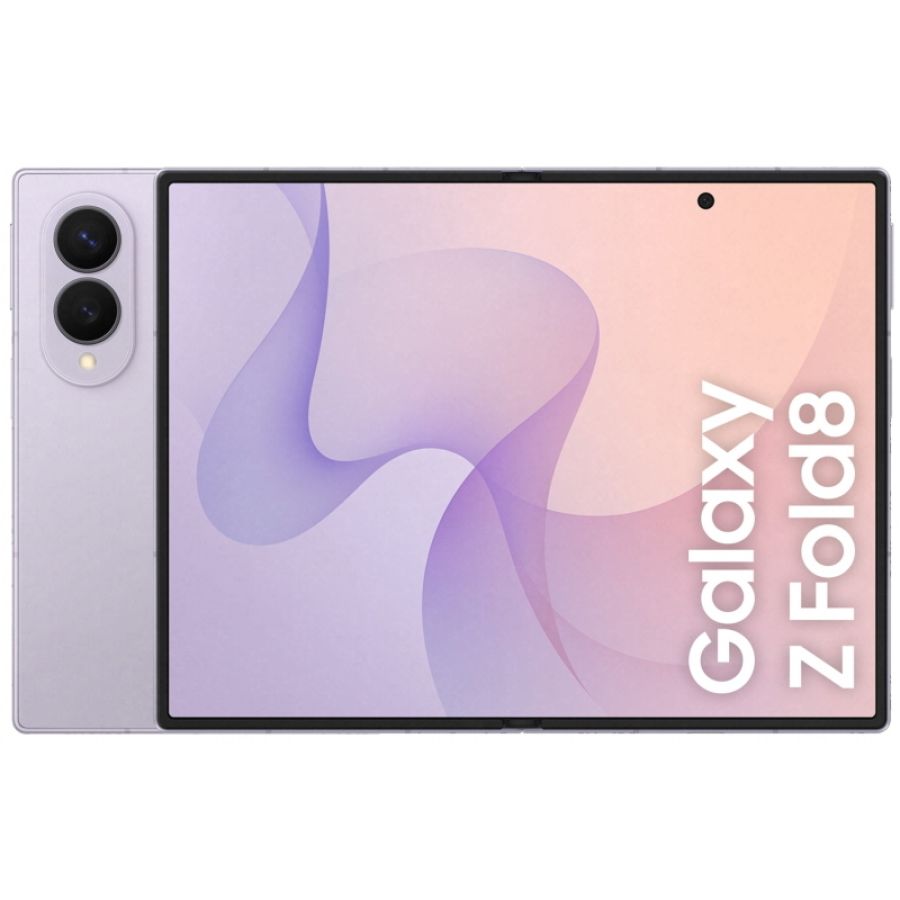 Samsung galaxy z fold8 19,3 cm (7.6\) doppia sim 5g usb tipo-c 12 gb 256 gb 4800 mah lavanda