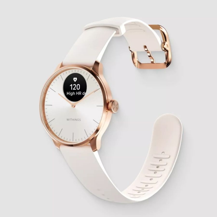 Withings scanwatch light oled 37 mm ibrido oro