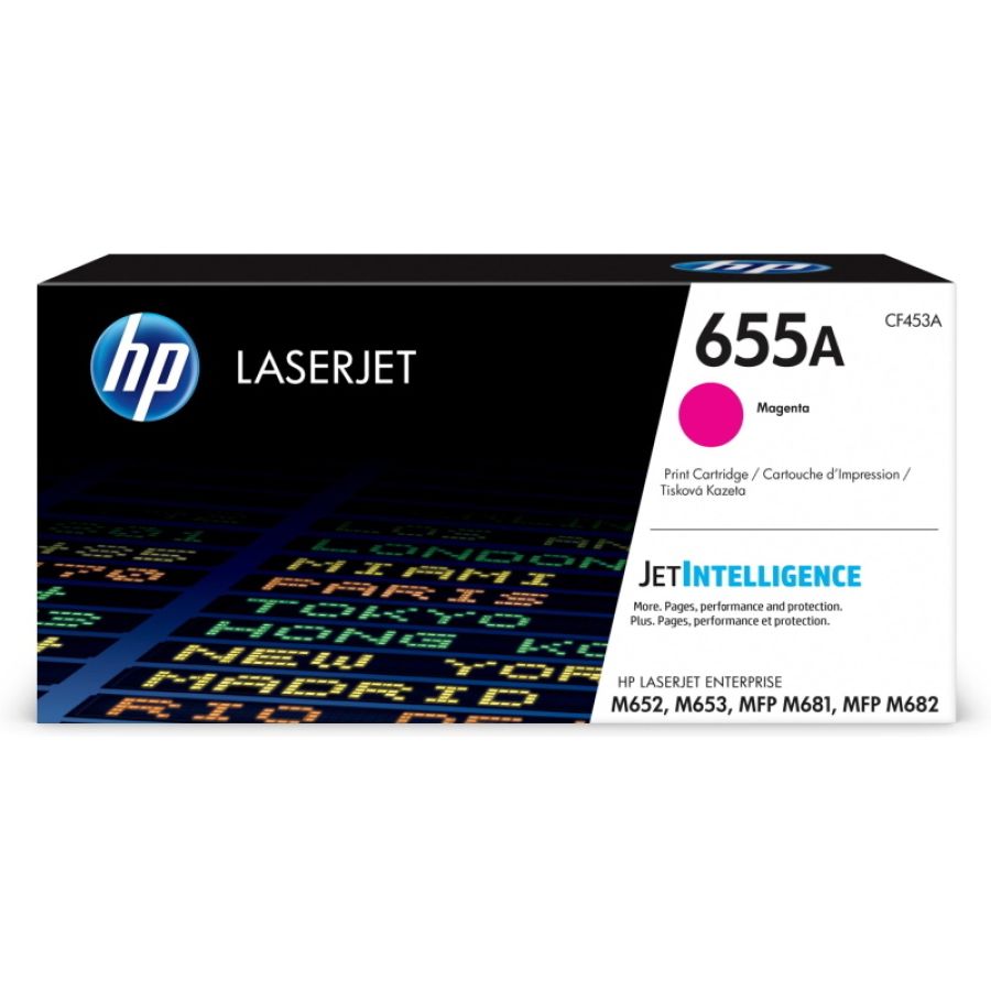 Hp cartuccia toner magenta originale laserjet 655a