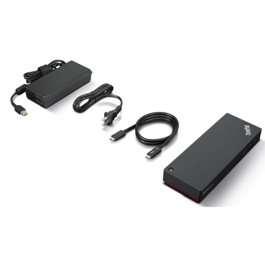Lenovo thinkpad universal thunderbolt 4 smart dock cablato nero