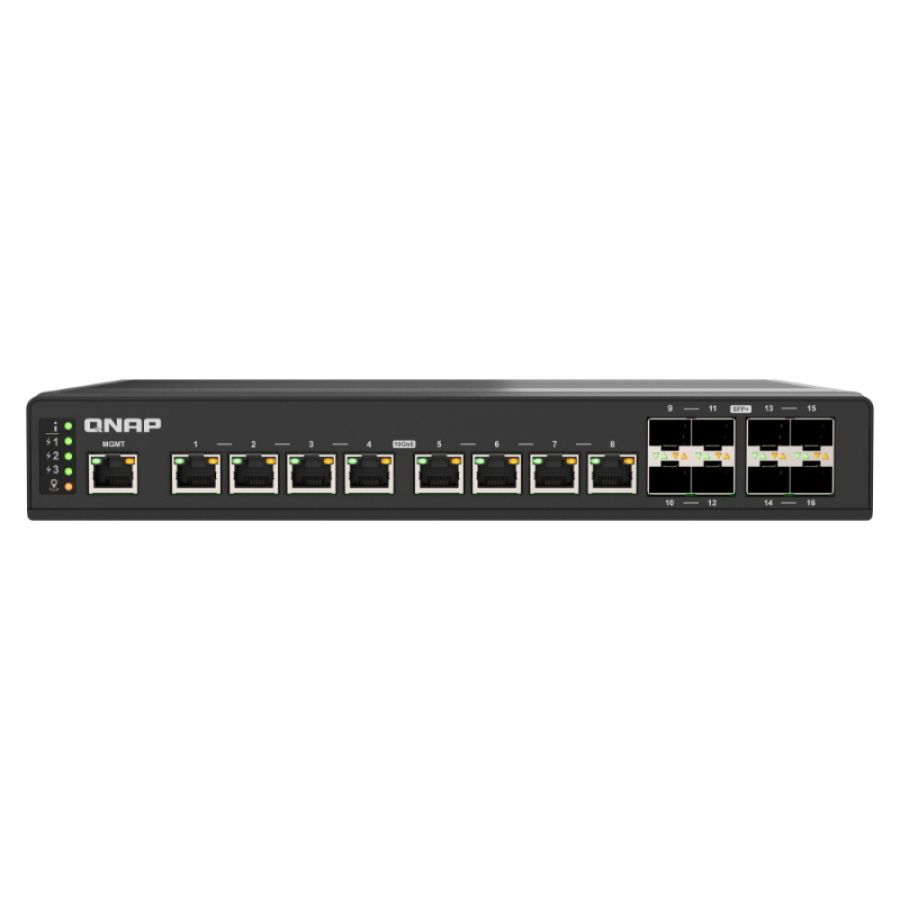 Qnap qsw-im3216-8s8t switch di rete gestito 10g ethernet (100/1000/10000) nero