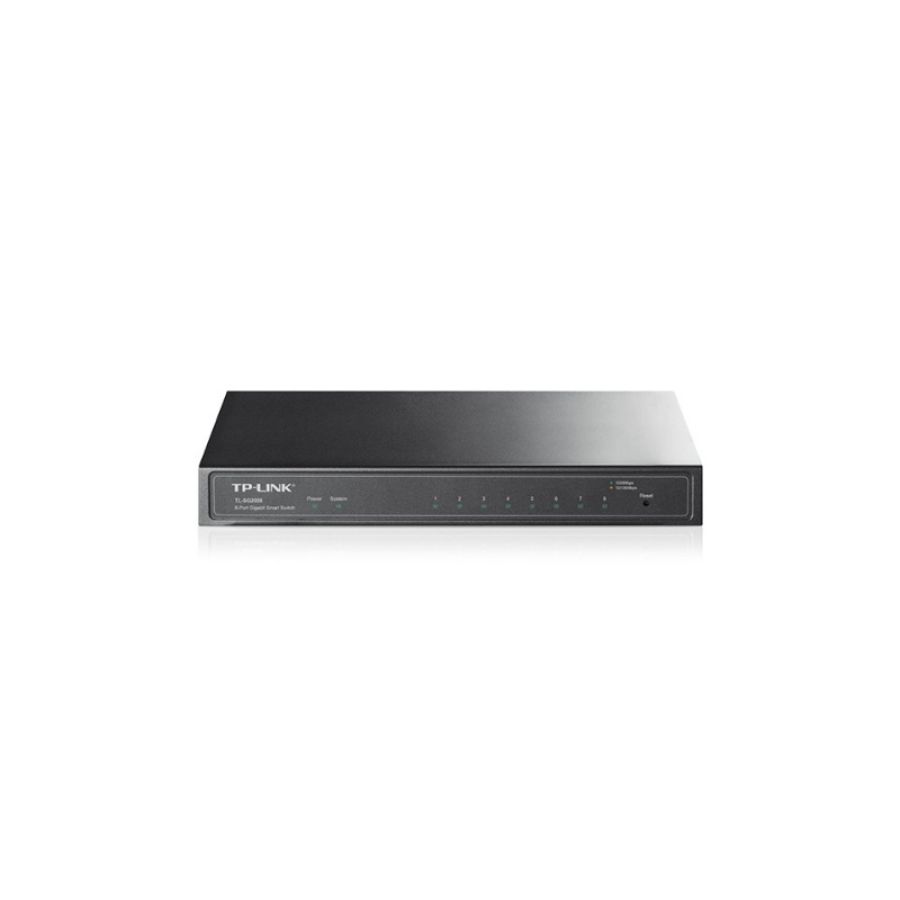 Tp-link jetstream tl-sg2008 switch di rete gestito l2/l2+ gigabit ethernet (10/100/1000) nero