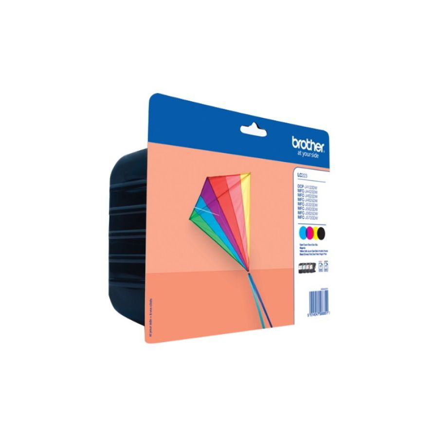 Brother lc-223valbpdr cartuccia d\`inchiostro 1 pz originale nero, ciano, magenta, giallo