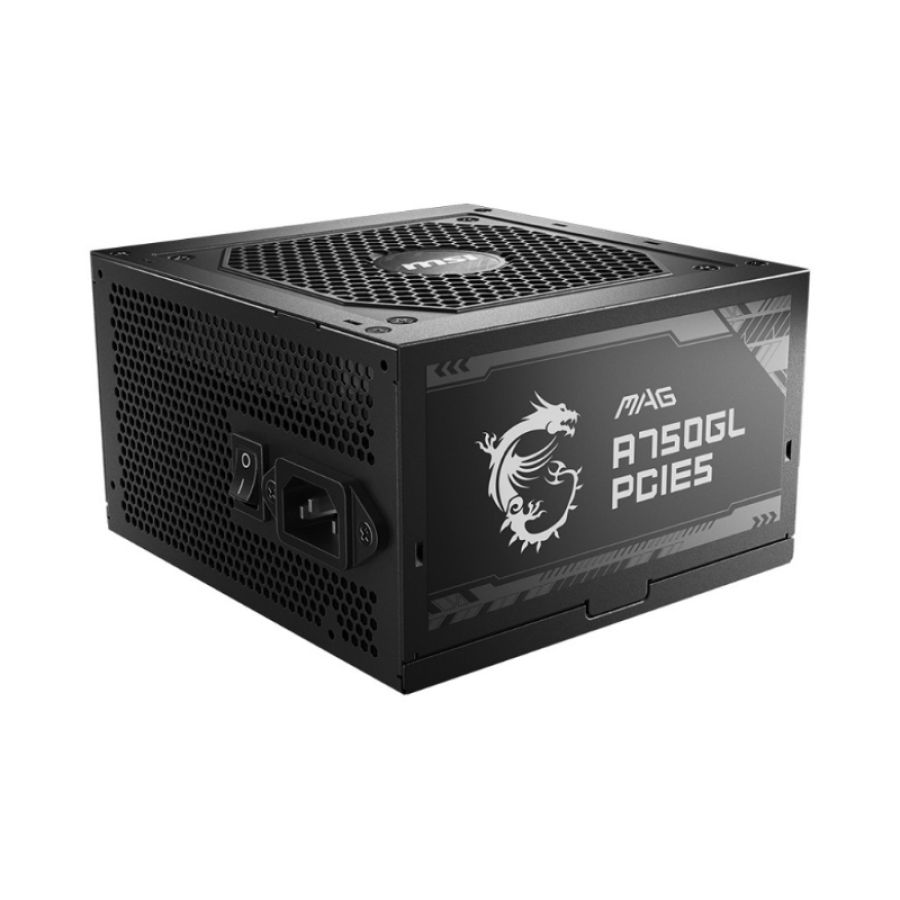 Msi mag a750gl pcie5 alimentatore per computer 750 w 20+4 pin atx atx nero
