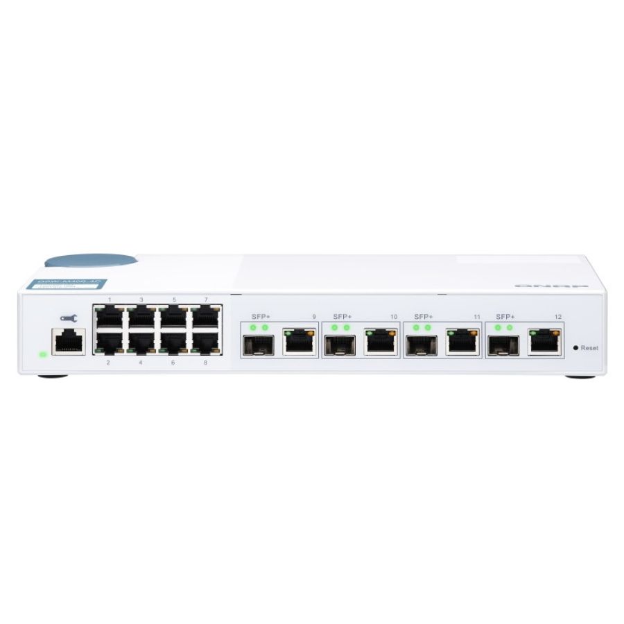Qnap qsw-m408-4c switch di rete gestito l2 gigabit ethernet (10/100/1000) bianco