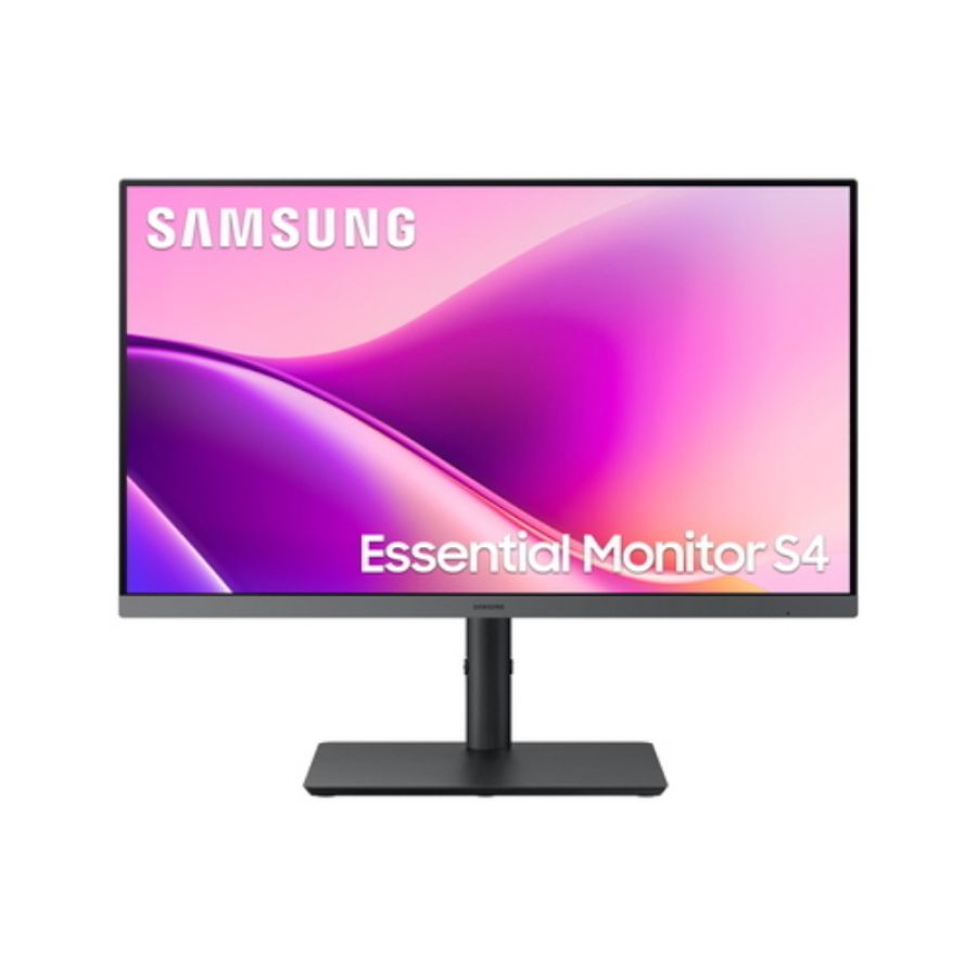 Samsung monitor 24 led ips 16:9 fhd 5ms 300 cdm 100hz, pivot, usb-c dock, dp/hdmi, multimediale, s4 s24f40