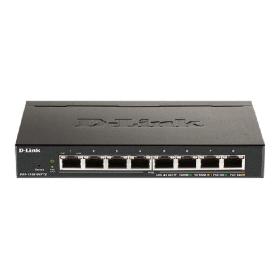 D-link switch 8 porte gigabit poe smart managed