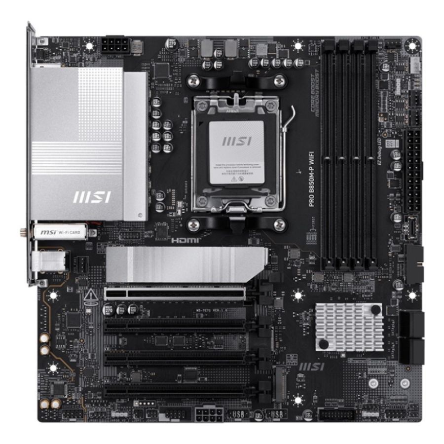 Msi pro b850m-p wifi scheda madre amd b850 socket am5 micro atx