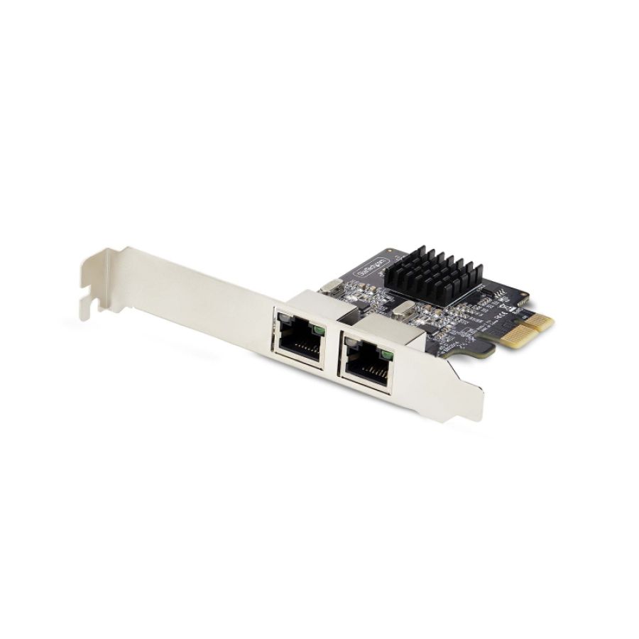Startech.com scheda di rete pcie gigabit a 2 porte, adattatore di rete lan pci express da 10/100/1000 mbps, duplice realtek