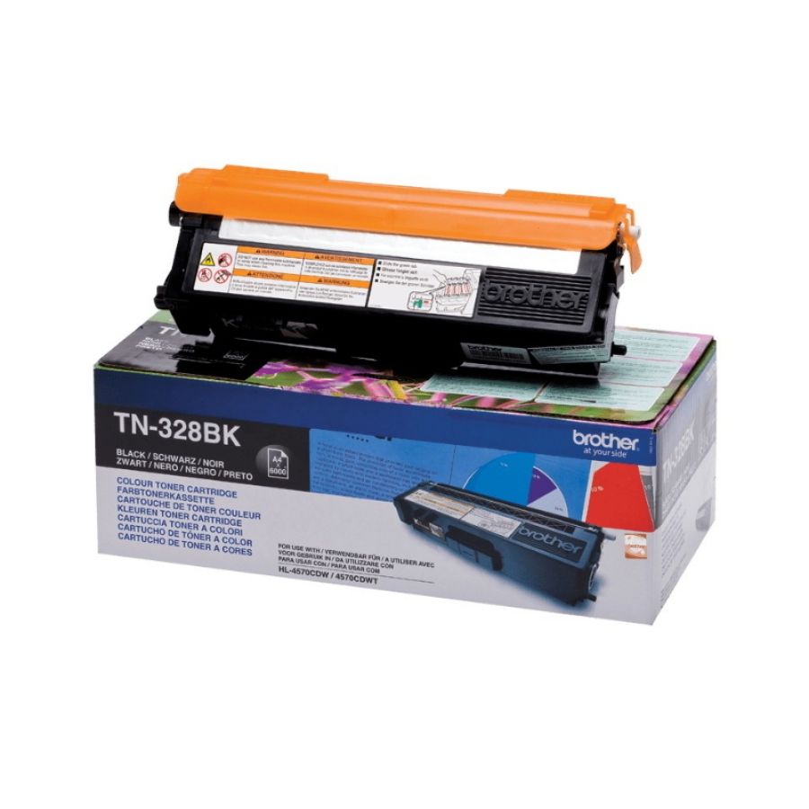 Brother tn-328bk cartuccia toner 1 pz originale nero