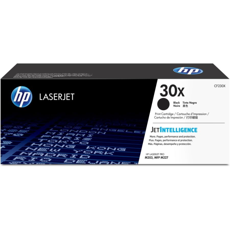 Hp cartuccia toner nero originale ad alta capacità laserjet 30x