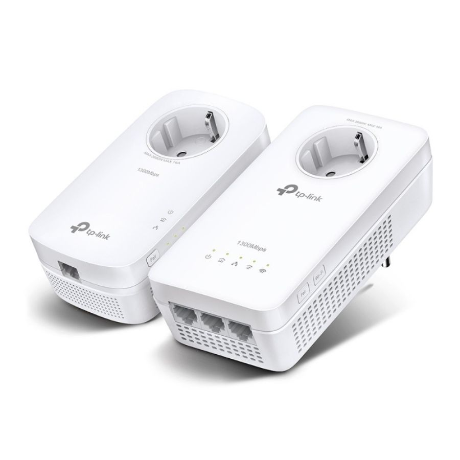Tp-link tl-wpa8631p kit adattatore di rete powerline 300 mbit/s collegamento ethernet lan wi-fi bianco 2 pz