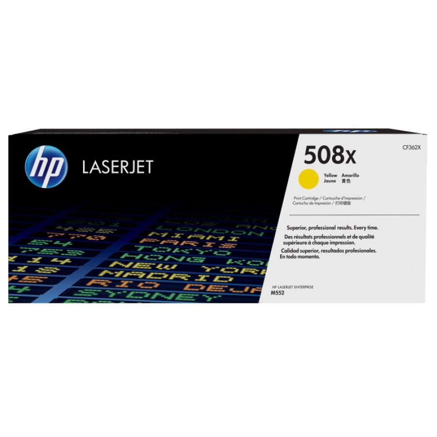 Hp cartuccia toner giallo originale ad alta capacità laserjet 508x