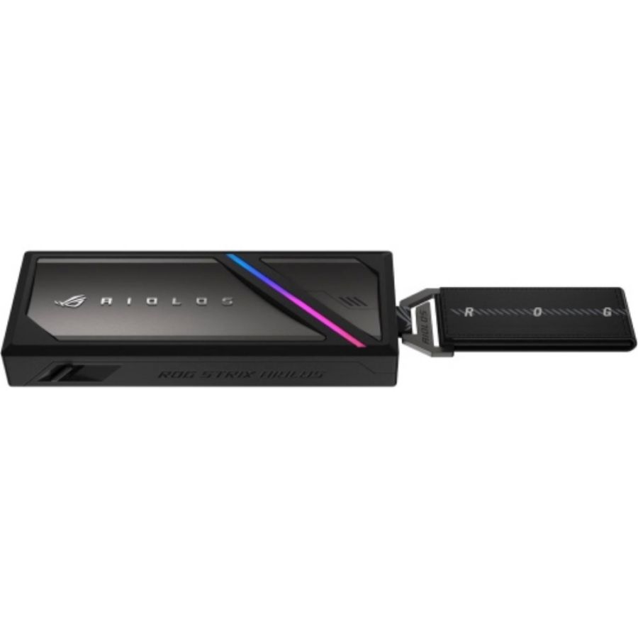 Asus rog strix aiolos box esterno per ssd m.2 usb-c 3.2 gen 2x2 20 gbps nero