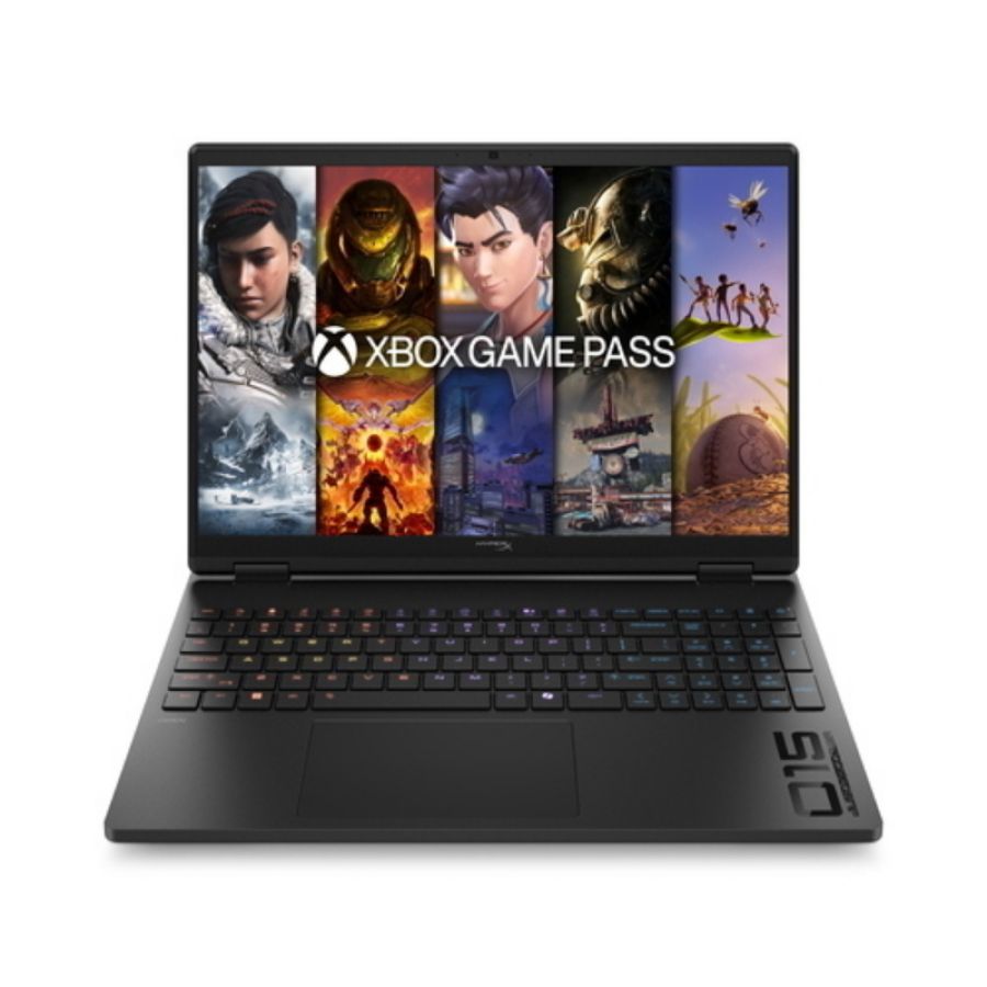 Hp hyperx omen 15 gaming 15.3 2k amd ryzen 9 8940hx ram 16gb-ssd 512gb nvme-nvidia geforce rtx 5060 8gb-wi-fi 6 + gigabit lan-win 11 home nero (d9db6ea#abz)