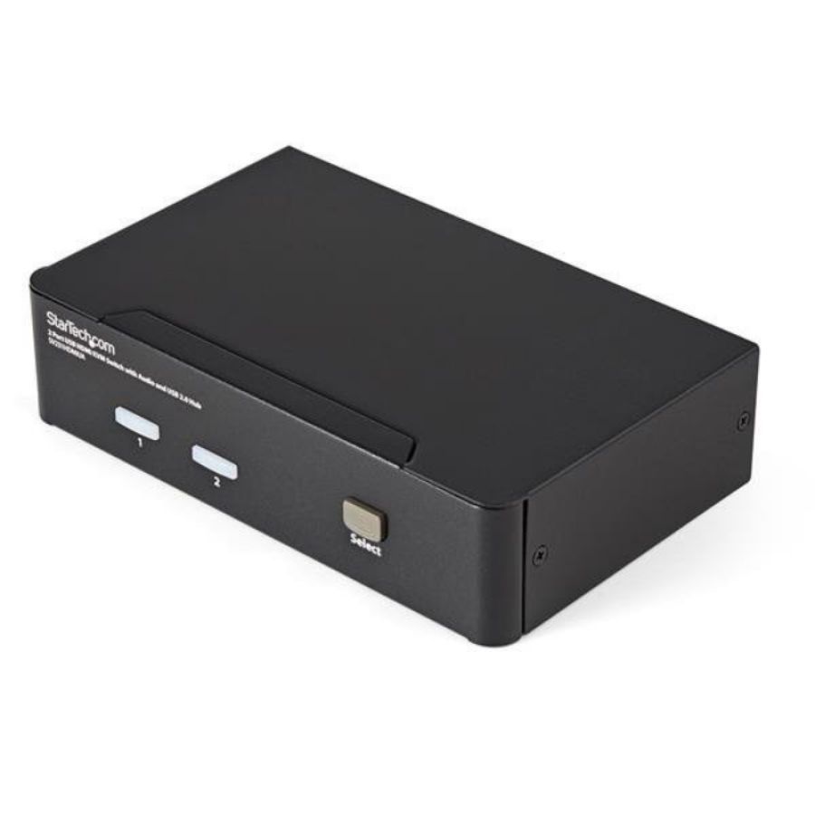 Startech.com switch kvm hdmi usb 2 porte, con audio e hub usb 2.0