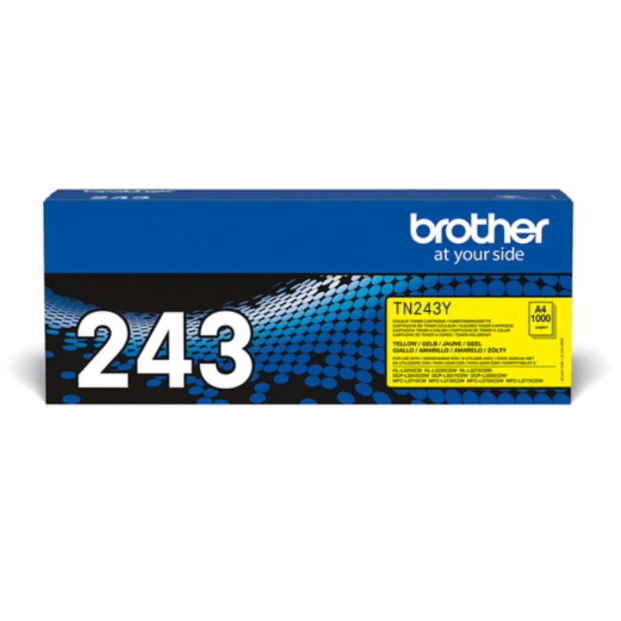 Brother toner giallo 1.000 pag per hll3210cw / hll3230cdw / hll3270cdw / dcpl3550cdw / mfcl3730cdn / mfcl3750cdw / mfcl3770cdw