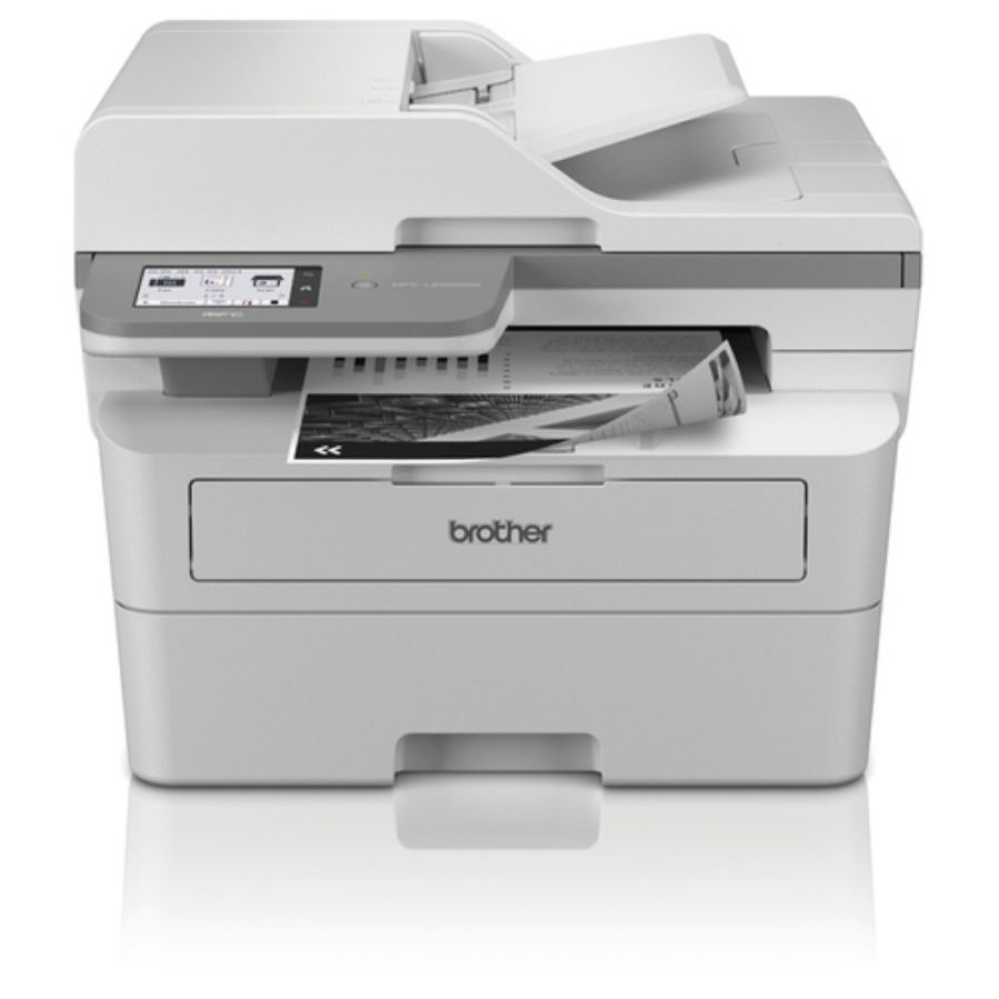 Brother multifunzione laser a4 b/n, 34ppm fronte /retro, adf, usb/lan/wifi, 4 in 1